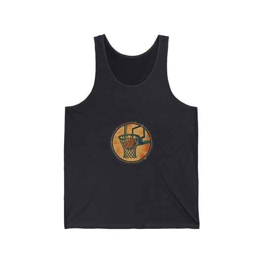 Blacktop Legends Tank — Vintage Basketball Badge