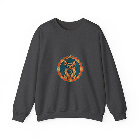 Loyal Guardian Crewneck — Vintage Shepherd Badge