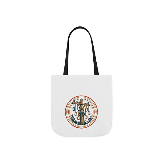 High Voltage Tote — Vintage Lineman Badge