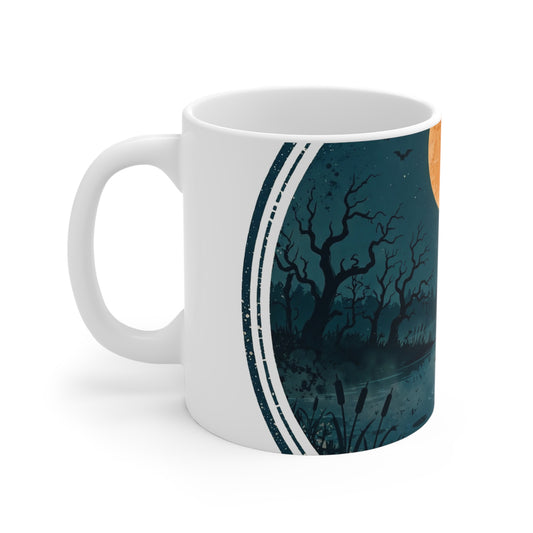 Spooky Lake Mug — Vintage Outdoor Badge