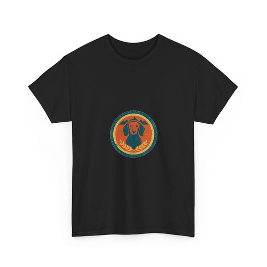 Long Dog Lodge Tee — Vintage Dachshund Badge