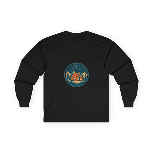 Campfire Tales Long Sleeve — Vintage Camping Badge