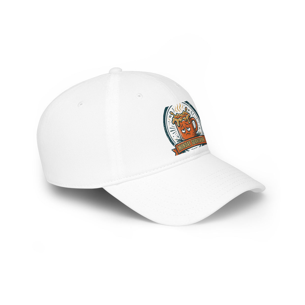 Monday Survivor Cap — Funny Office Badge