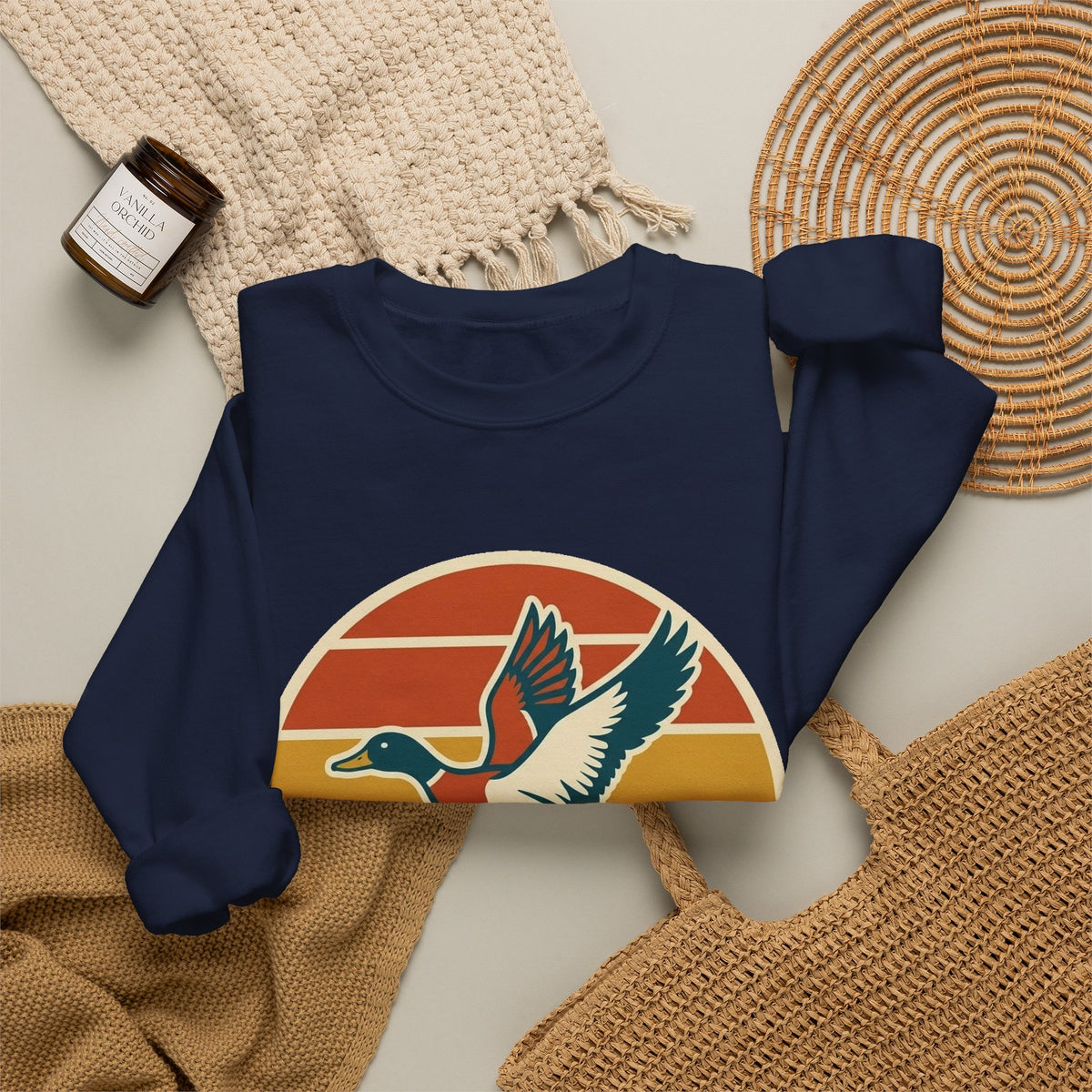 Duck Sunset Crewneck Sweatshirt