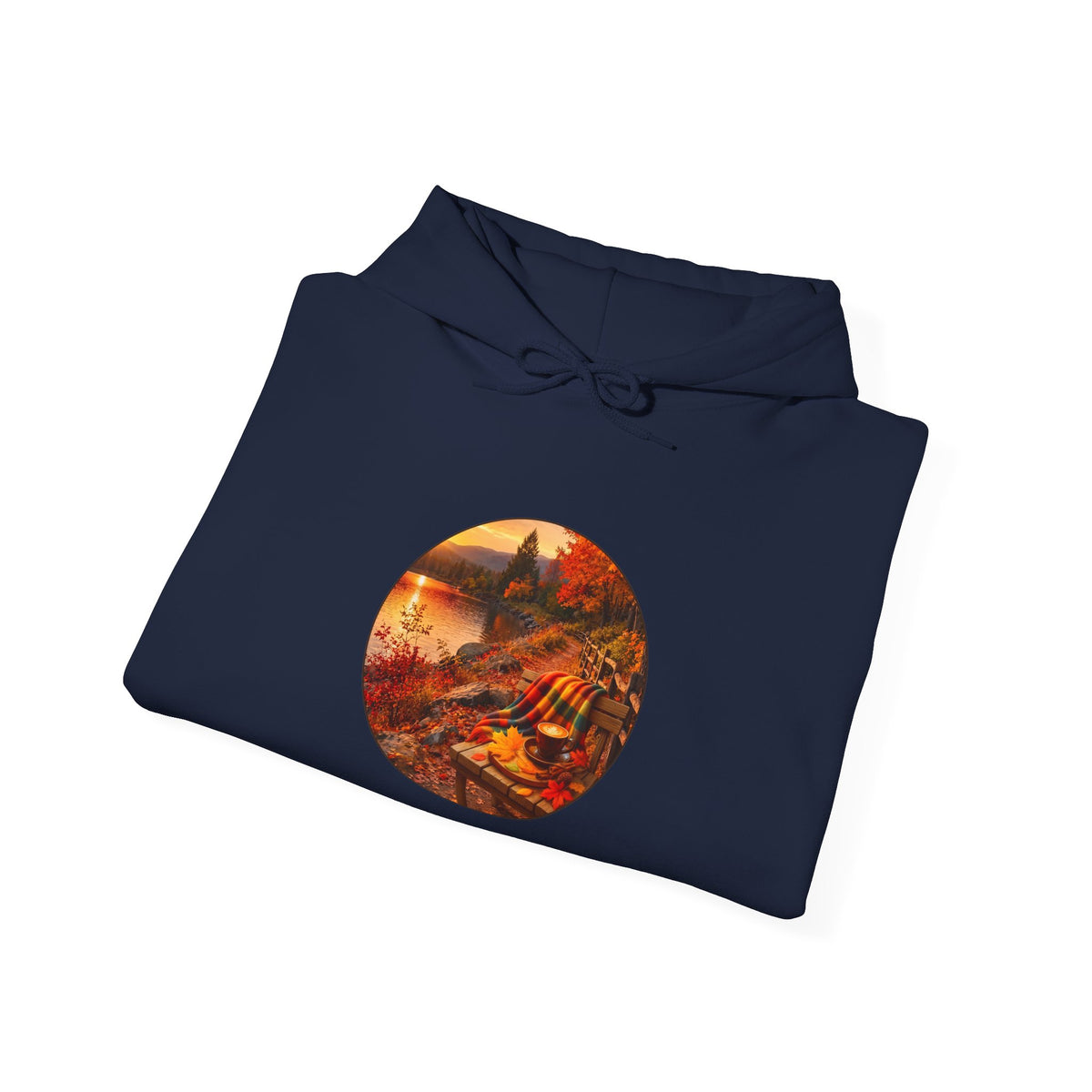 Autumn Cabin Hoodie — Cozy Fall Scenic Sweatshirt