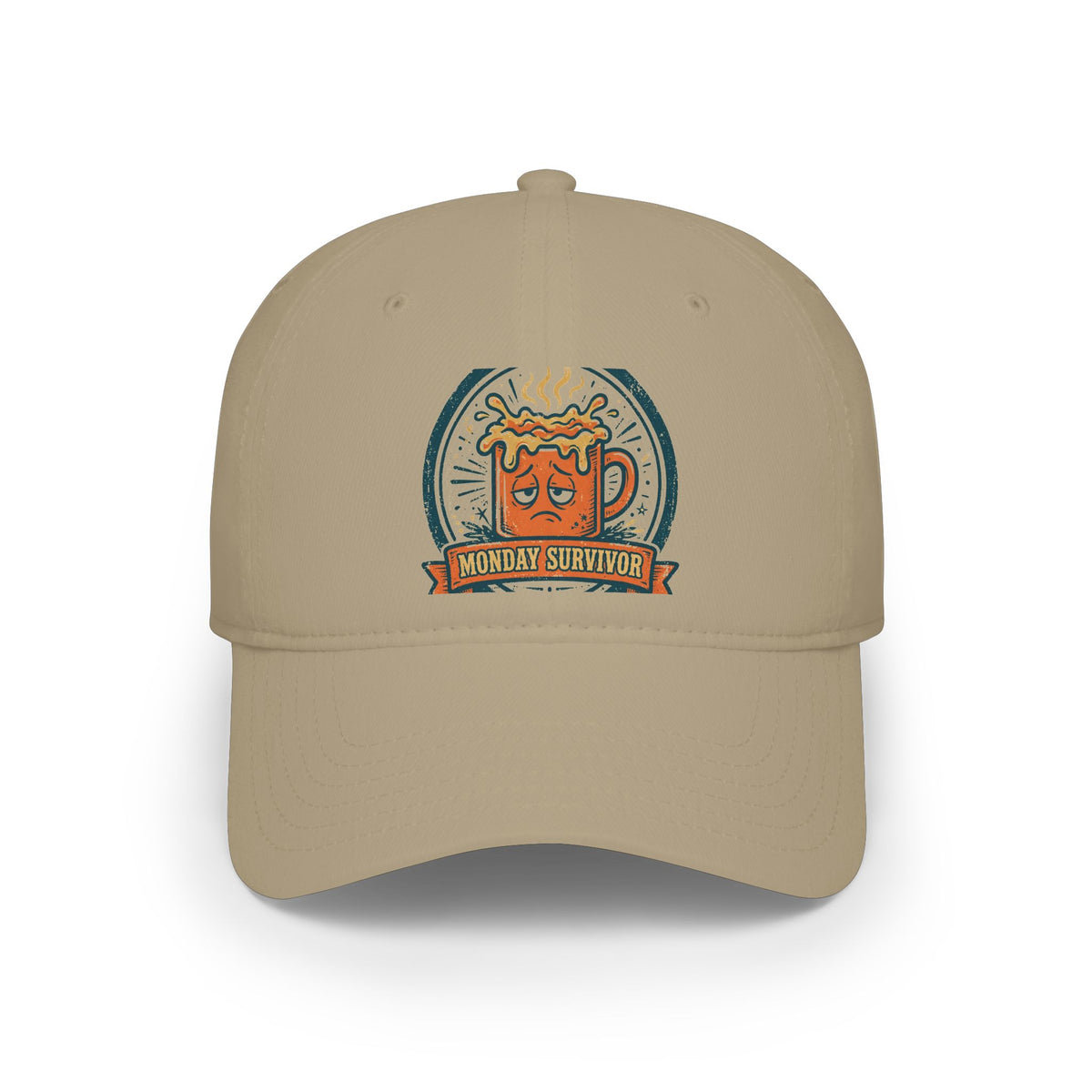 Monday Survivor Cap — Funny Office Badge