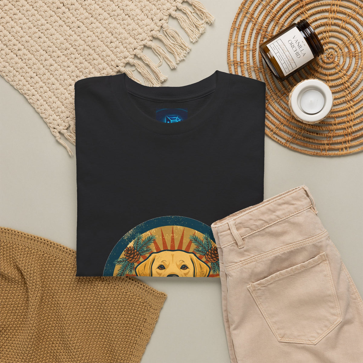 Lab Love Tee — Vintage Labrador Badge
