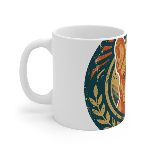 Bat Ears Mug — Vintage French Bulldog Badge