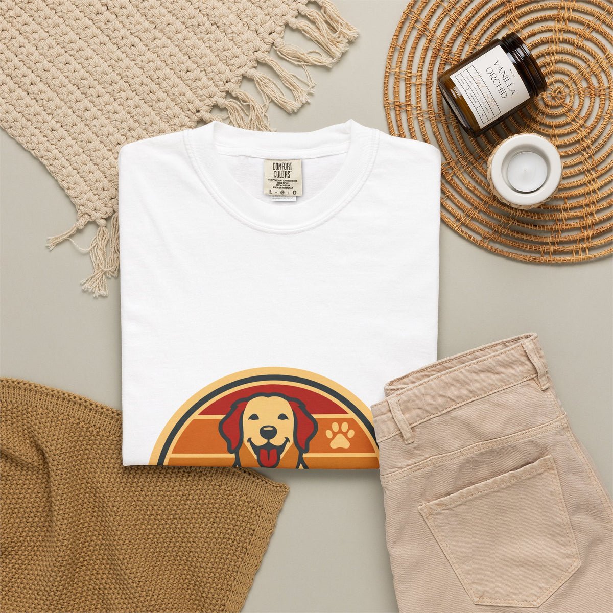 Retro Golden Retriever T-Shirt — Vintage Dog Lover Tee