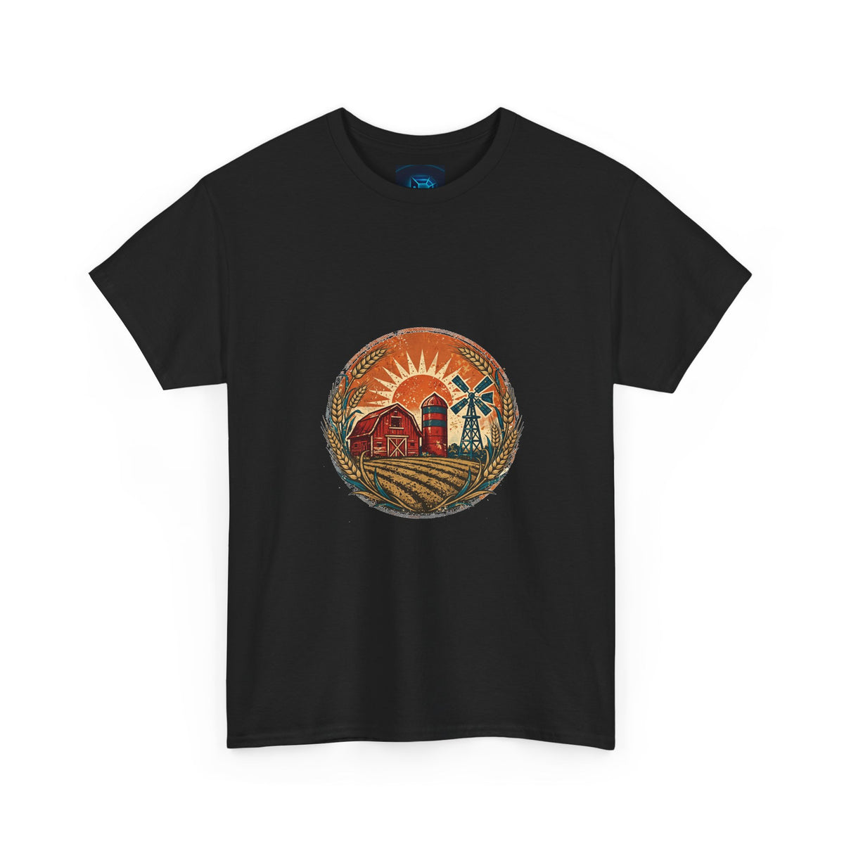 Field & Furrow Tee — Vintage Farmer Badge
