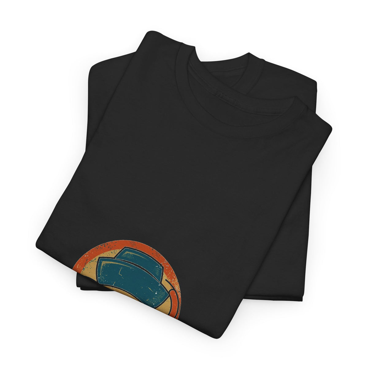 Night Shift Hero Tee — Vintage Nurse Badge