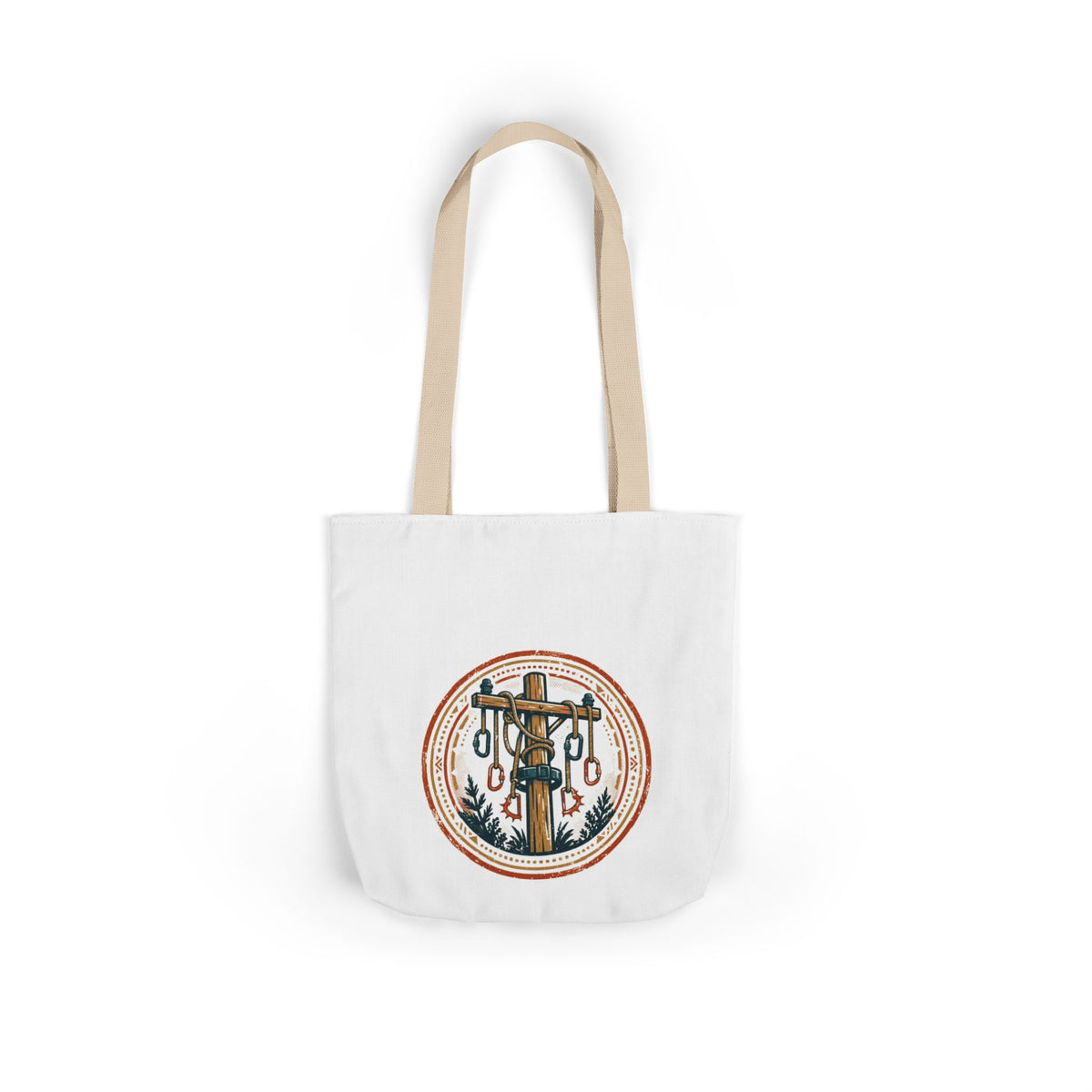 High Voltage Tote — Vintage Lineman Badge