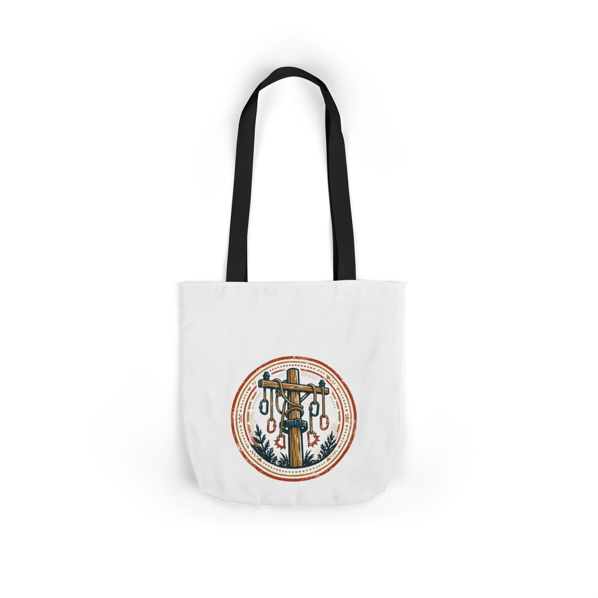 High Voltage Tote — Vintage Lineman Badge