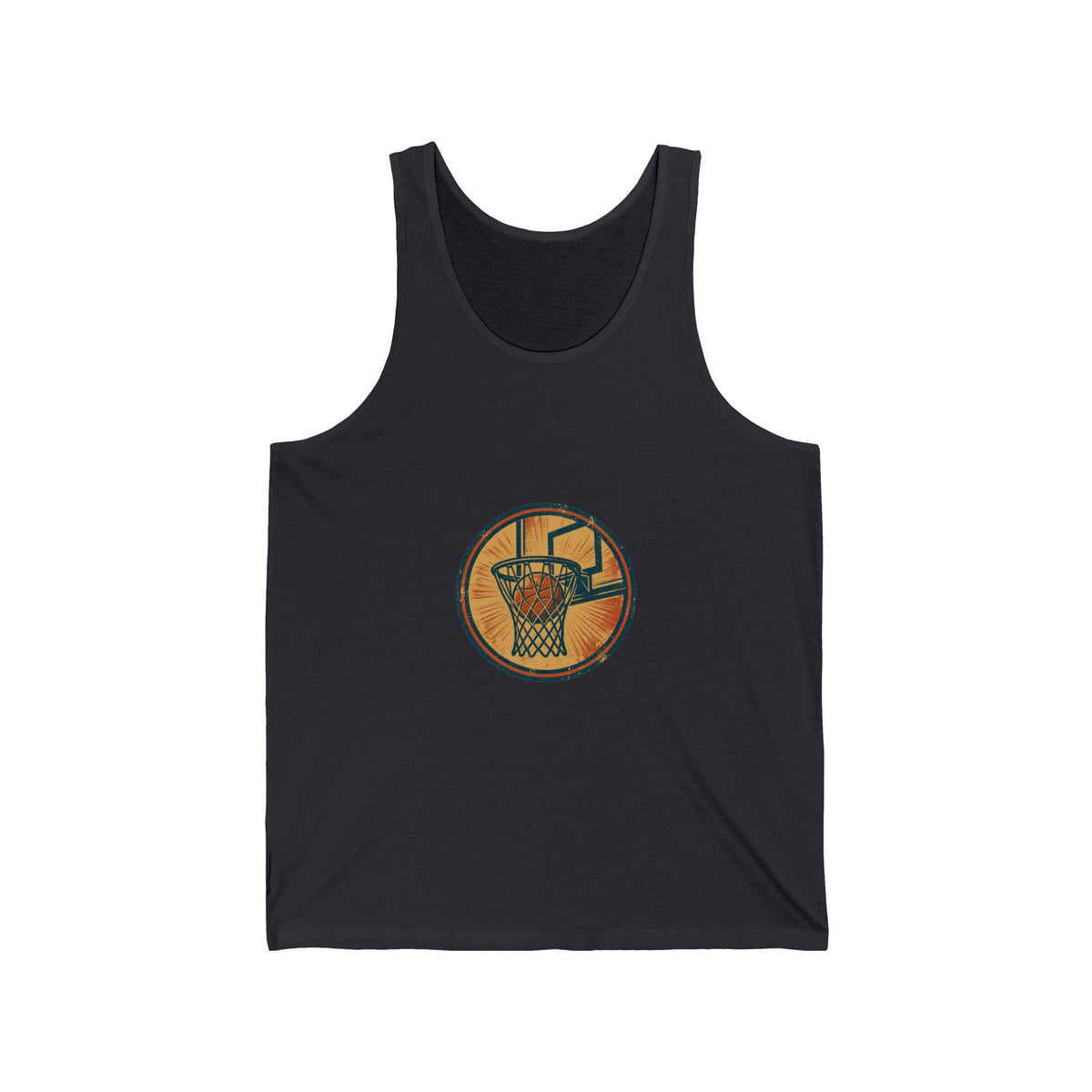 Blacktop Legends Tank — Vintage Basketball Badge