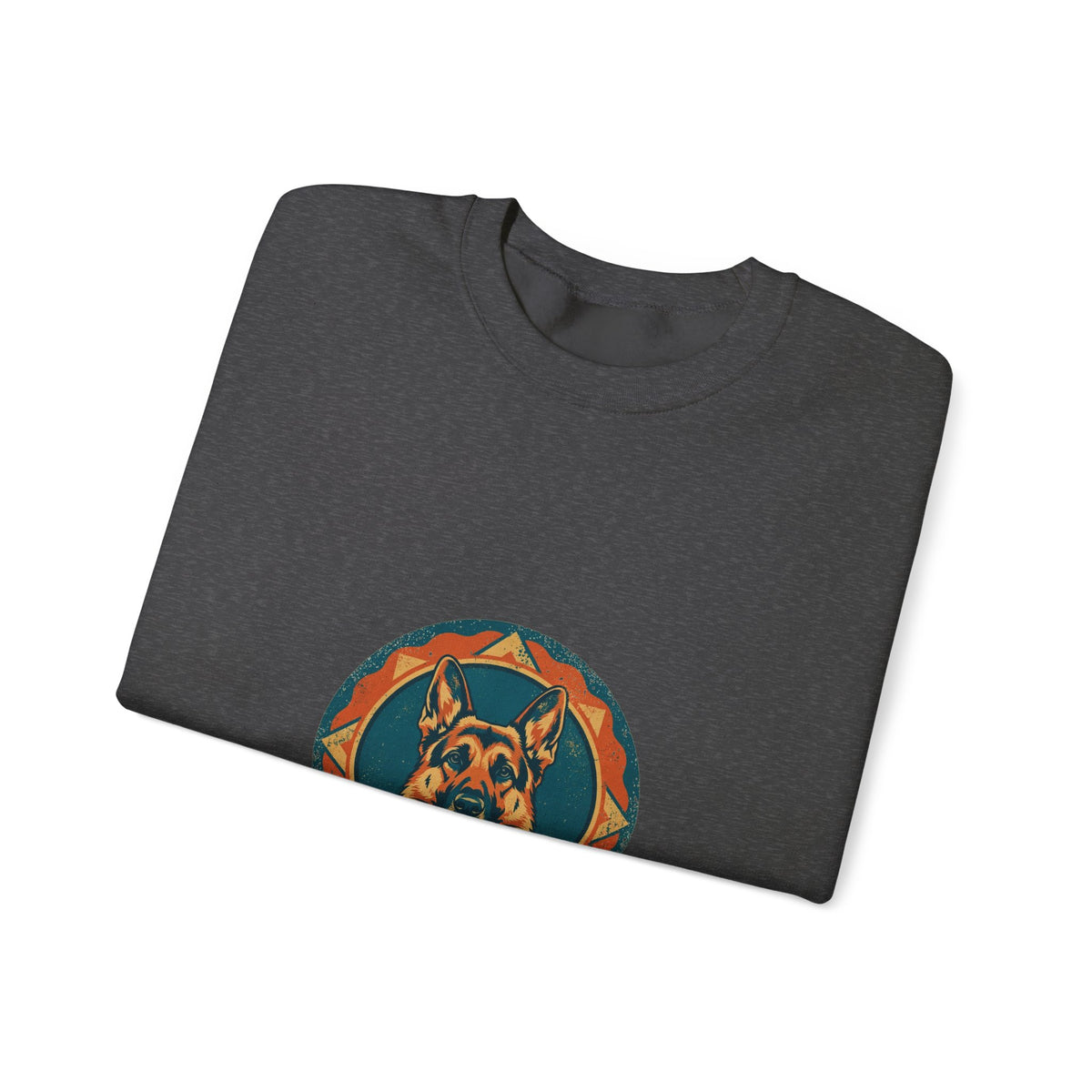 Loyal Guardian Crewneck — Vintage Shepherd Badge