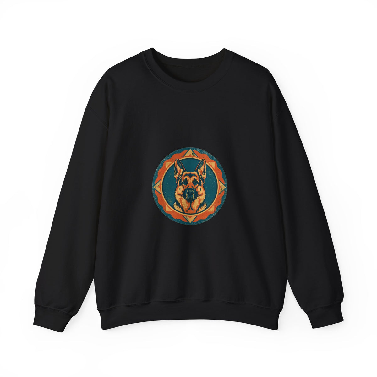 Loyal Guardian Crewneck — Vintage Shepherd Badge