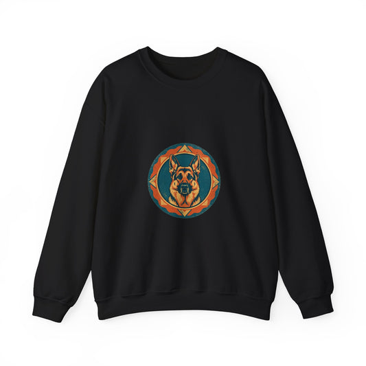 Loyal Guardian Crewneck — Vintage Shepherd Badge