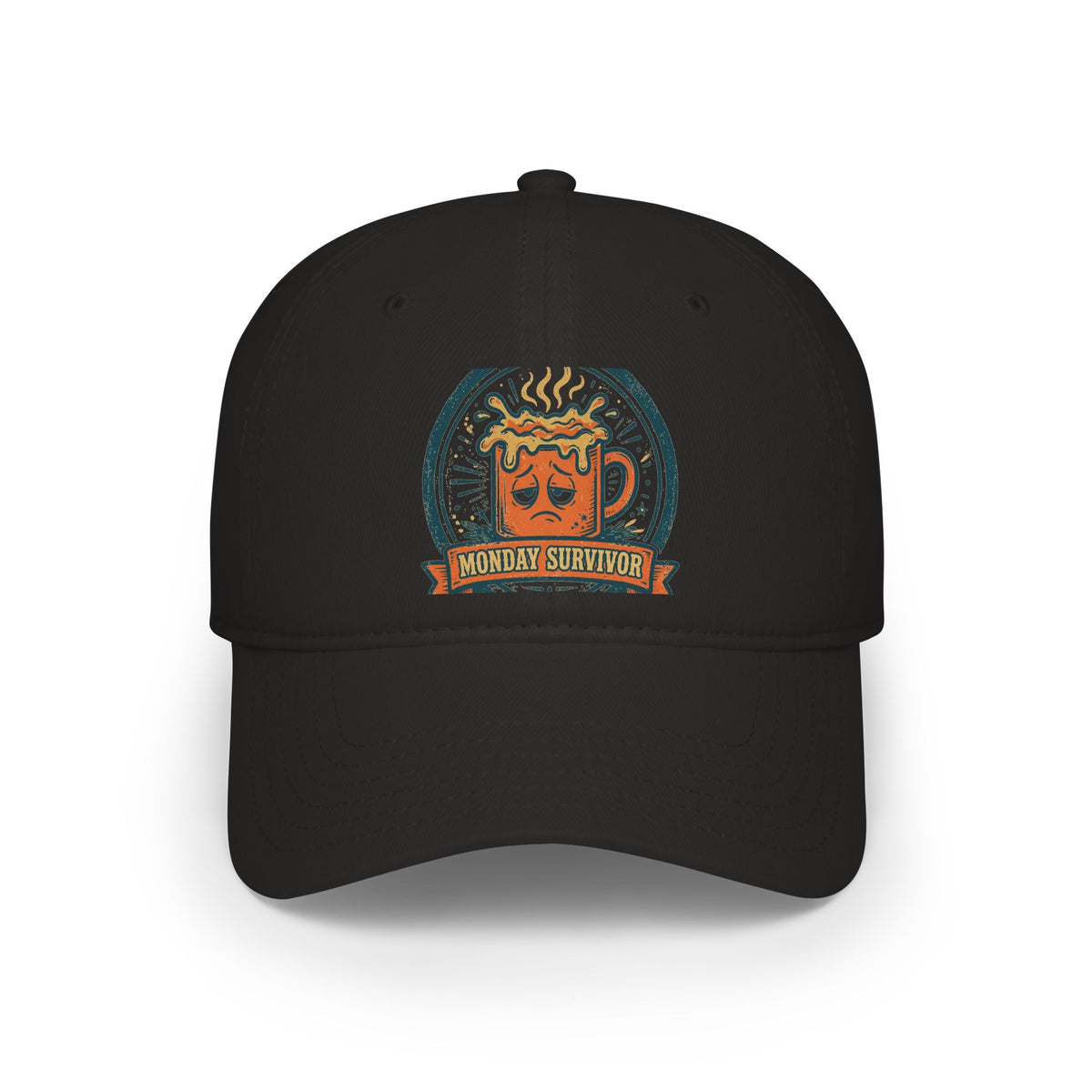 Monday Survivor Cap — Funny Office Badge
