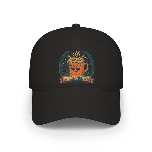 Monday Survivor Cap — Funny Office Badge