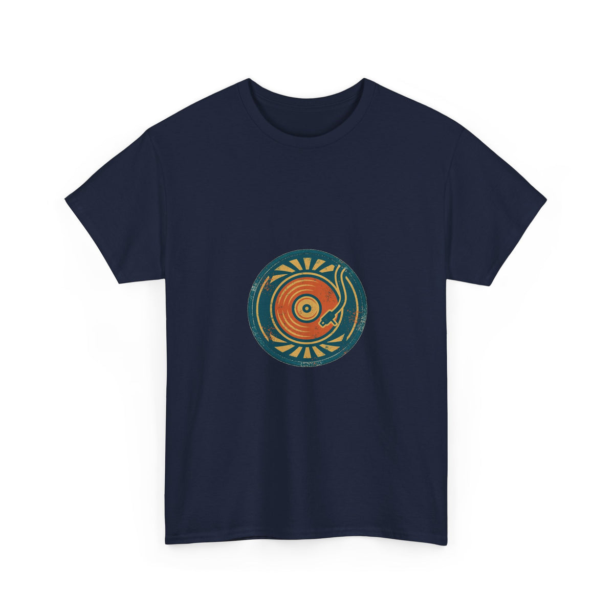 Spun Gold Tee — Vintage Vinyl Badge