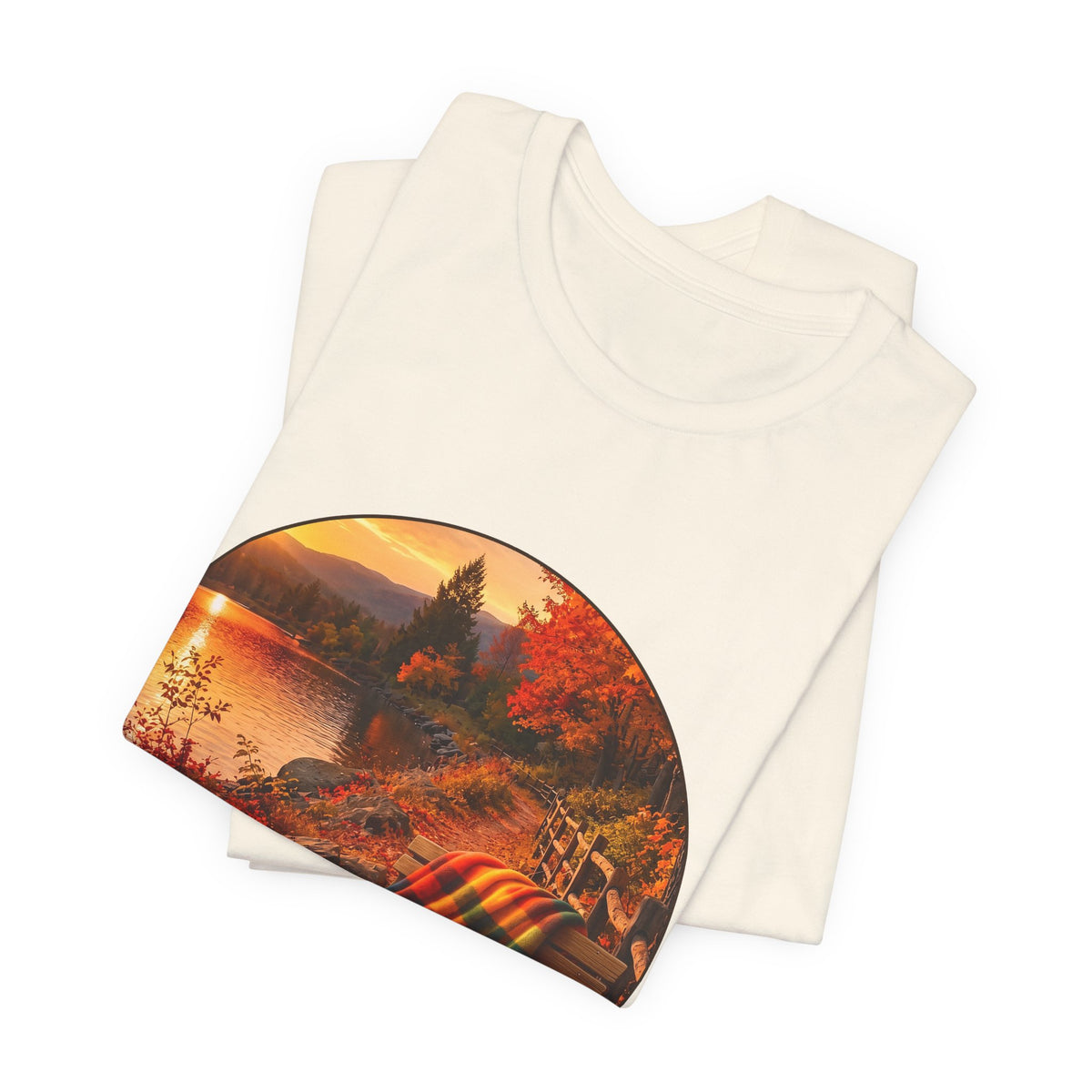 Autumn Lakeside Tee — Cozy Fall Picnic Scene