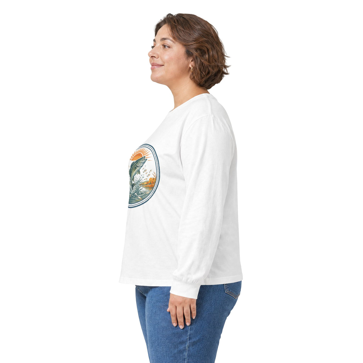 Fall Bass Frenzy Long Sleeve Tee — Vintage Outdoor Badge