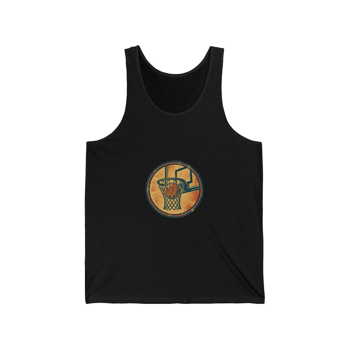 Blacktop Legends Tank — Vintage Basketball Badge