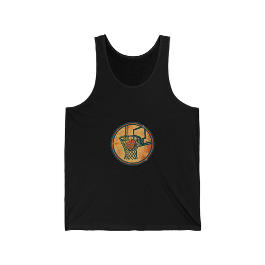 Blacktop Legends Tank — Vintage Basketball Badge