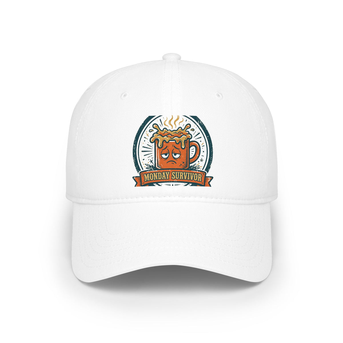 Monday Survivor Cap — Funny Office Badge