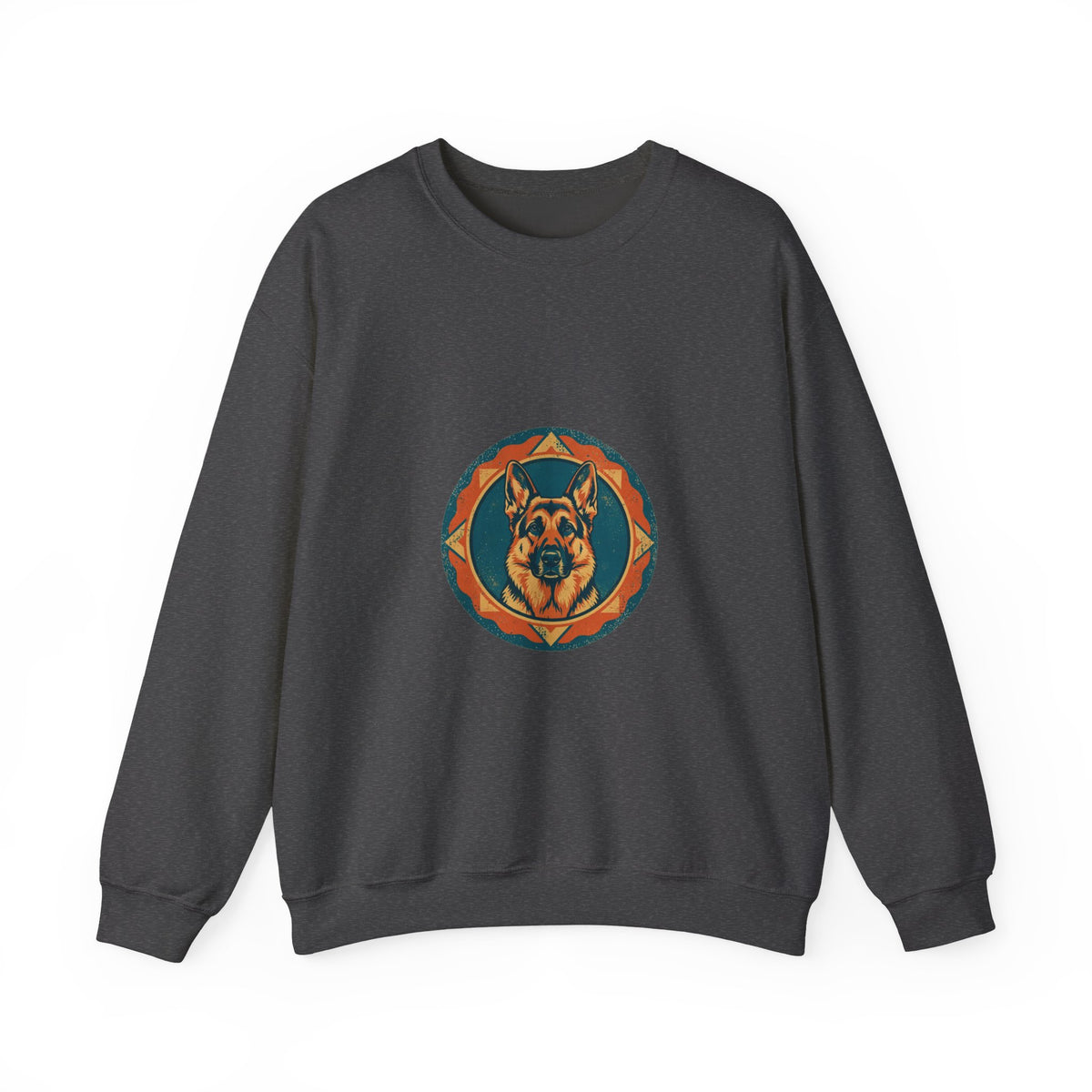 Loyal Guardian Crewneck — Vintage Shepherd Badge