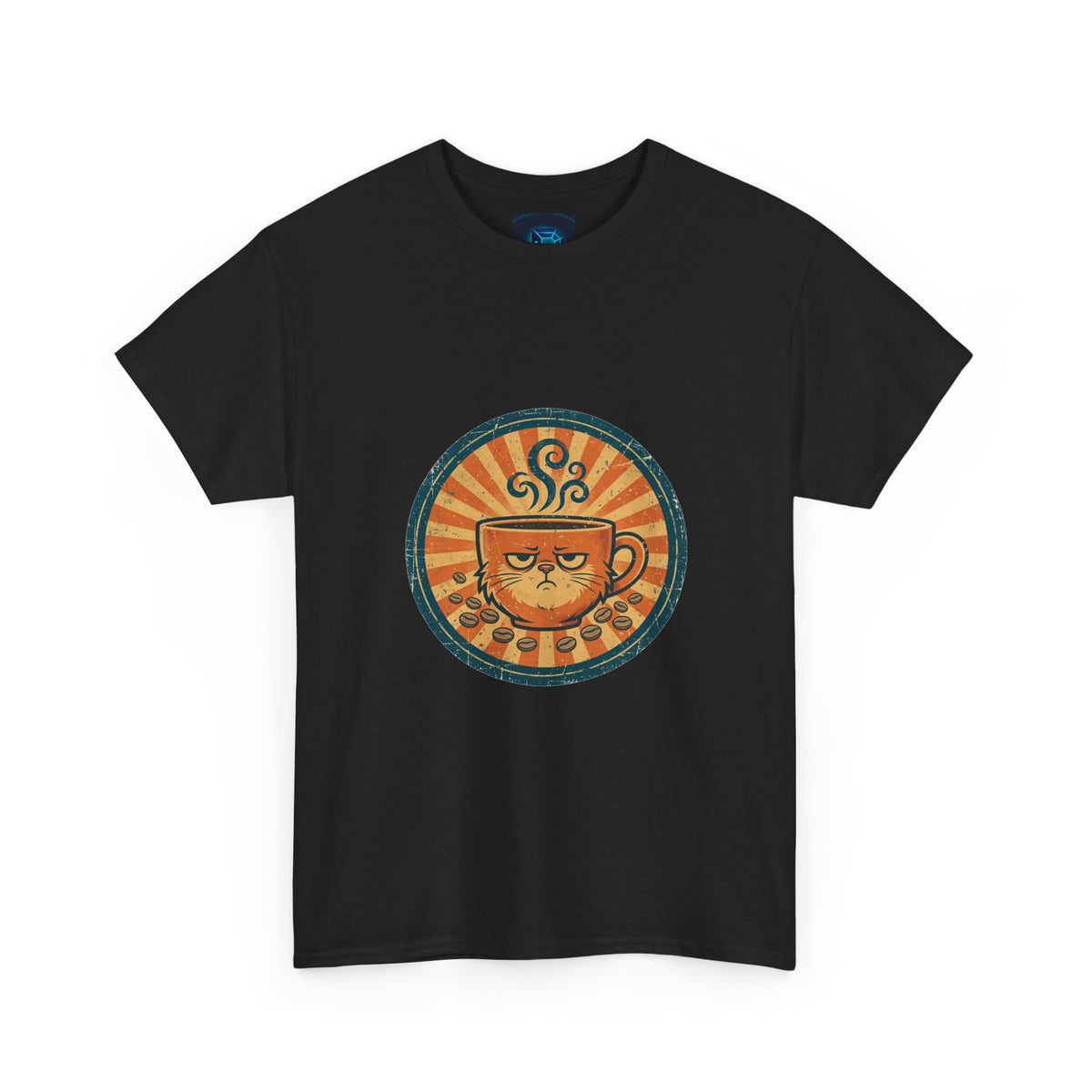 Decaf? Never Heard of Her Tee — Funny Coffee Badge