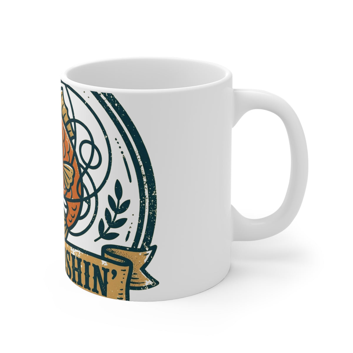 Gone Fishin' Mug — Funny Angler Badge