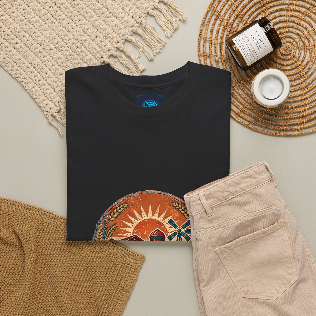 Field & Furrow Tee — Vintage Farmer Badge