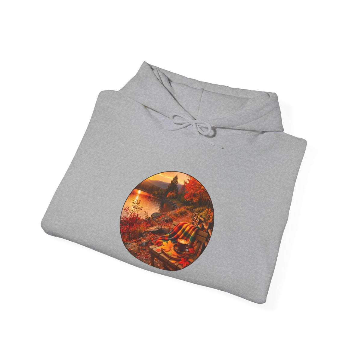 Autumn Cabin Hoodie — Cozy Fall Scenic Sweatshirt
