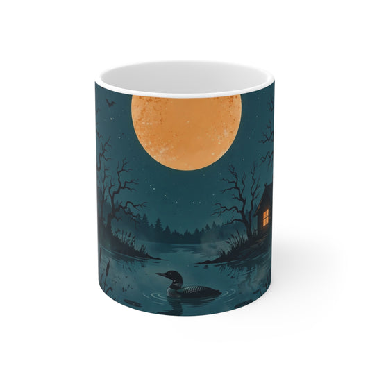 Spooky Lake Mug — Vintage Outdoor Badge