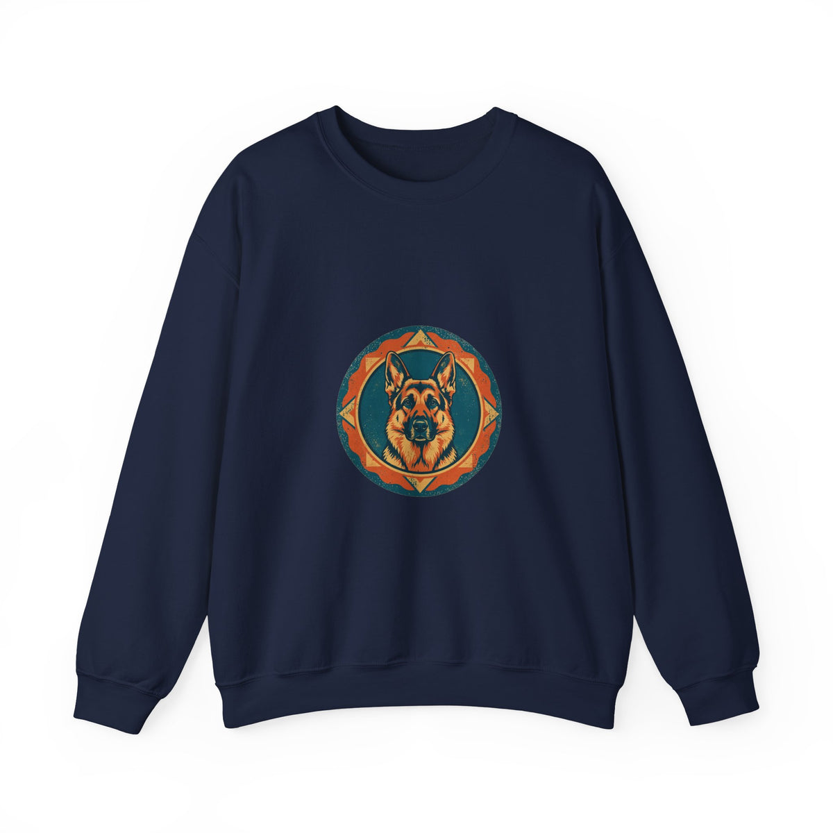 Loyal Guardian Crewneck — Vintage Shepherd Badge