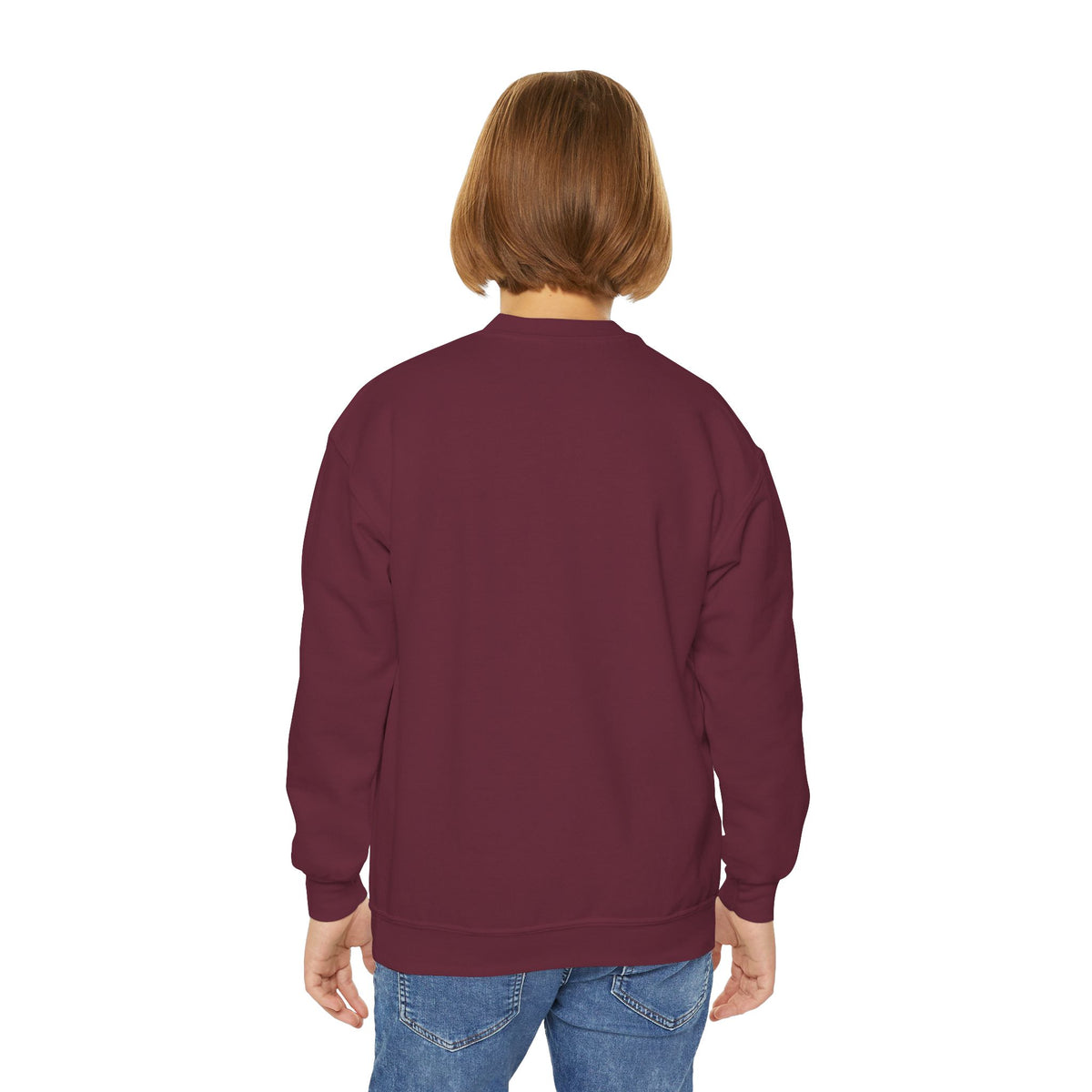 Youth Fishing Crewneck Sweatshirt – Retro Bass Jump Design