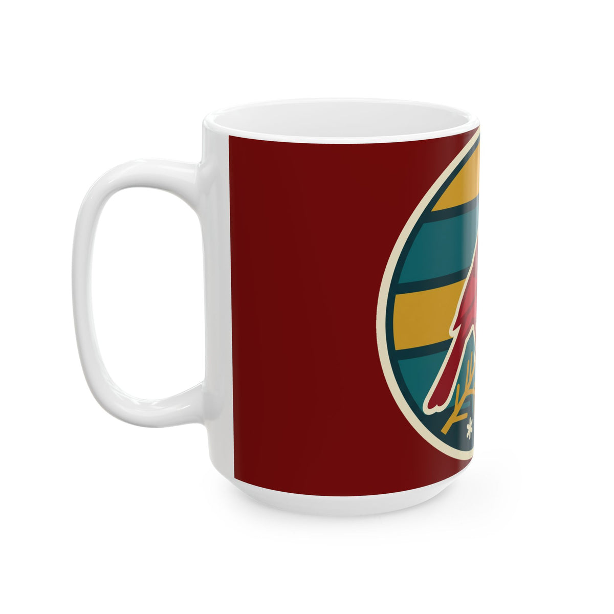 Cardinal Winter Mug – Holiday Ceramic Coffee Cup (11oz & 15oz)