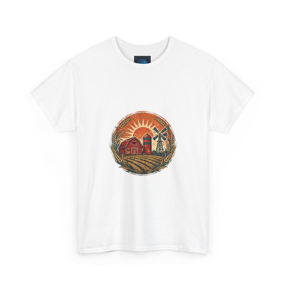 Field & Furrow Tee — Vintage Farmer Badge