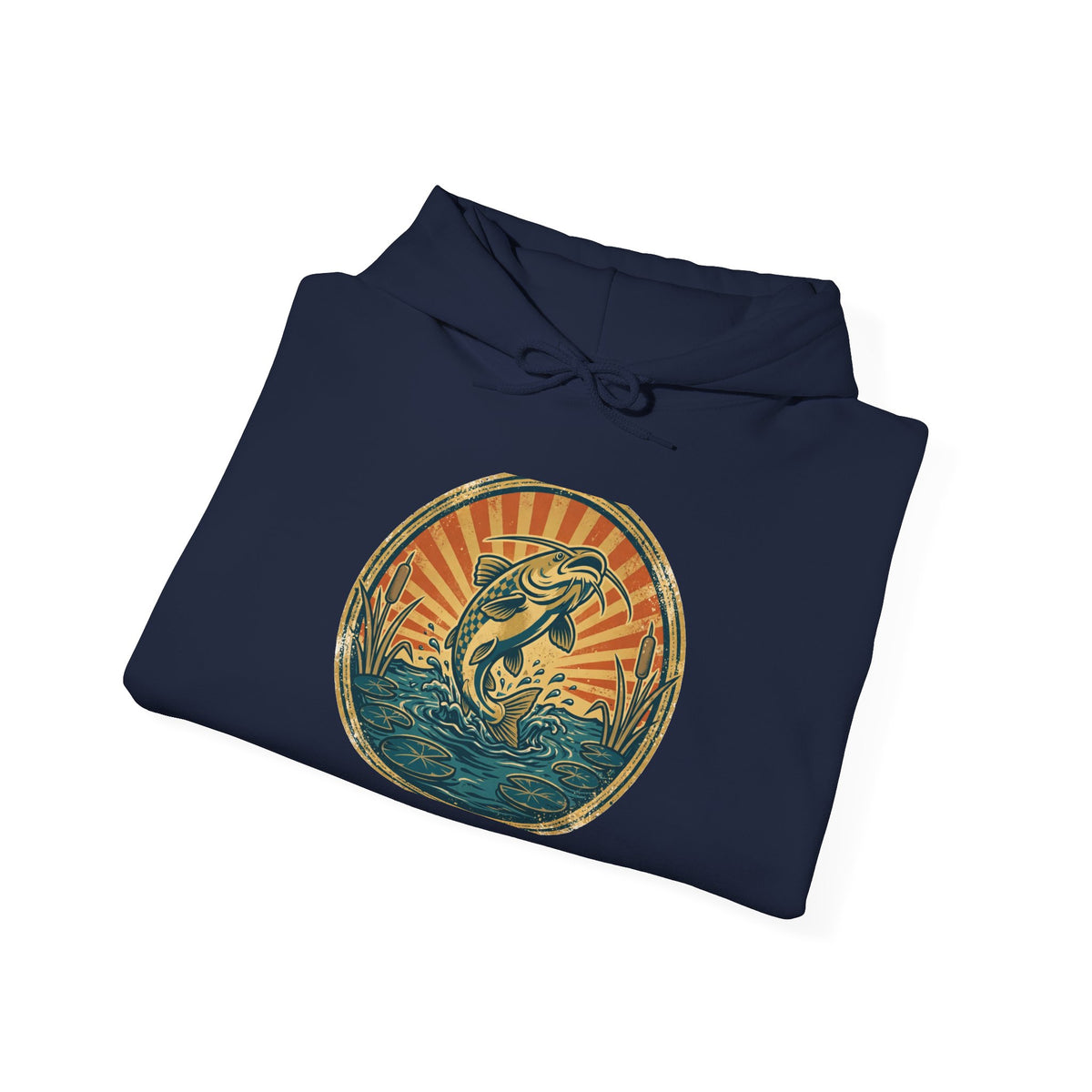 Whiskerfish Hoodie — Vintage Catfish Badge