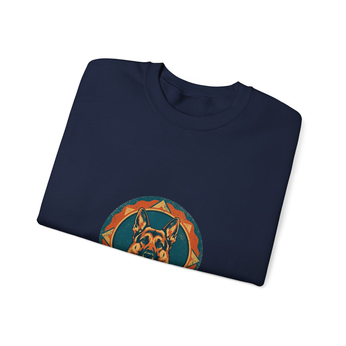 Loyal Guardian Crewneck — Vintage Shepherd Badge