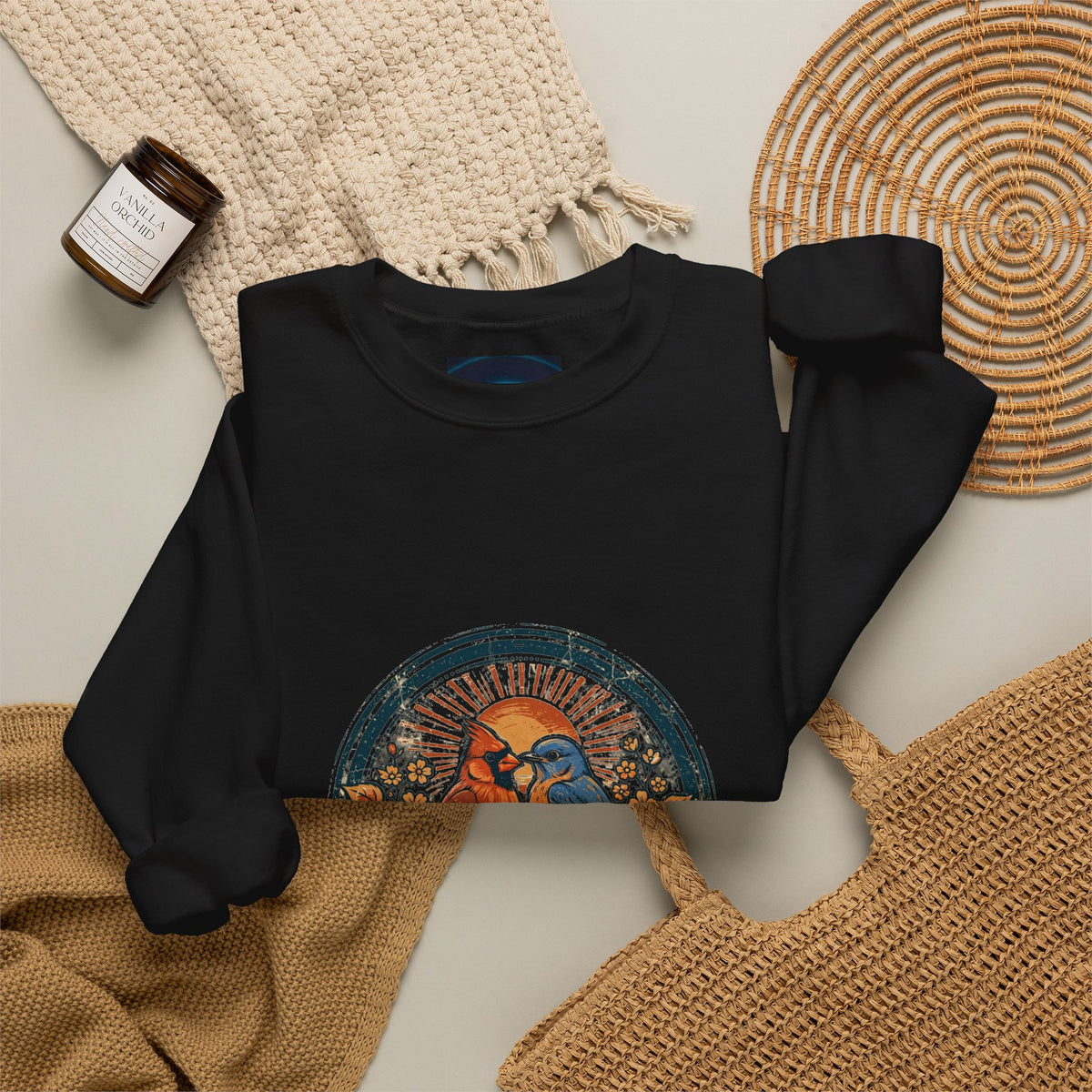 Sister Songbirds Crewneck — Vintage Sister Badge