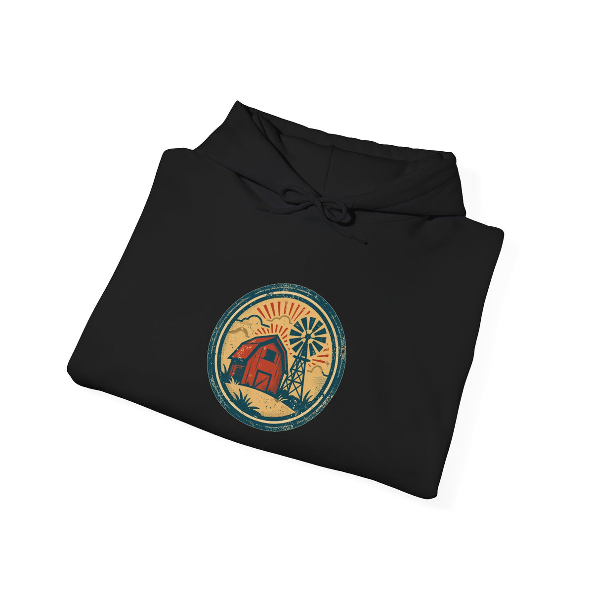 Rooted & Rising Hoodie — Vintage Homestead Badge