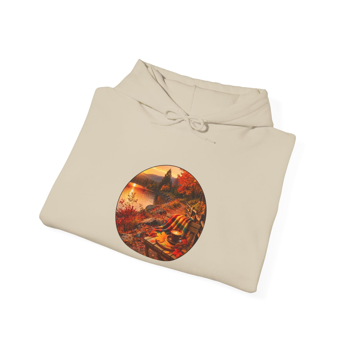 Autumn Cabin Hoodie — Cozy Fall Scenic Sweatshirt