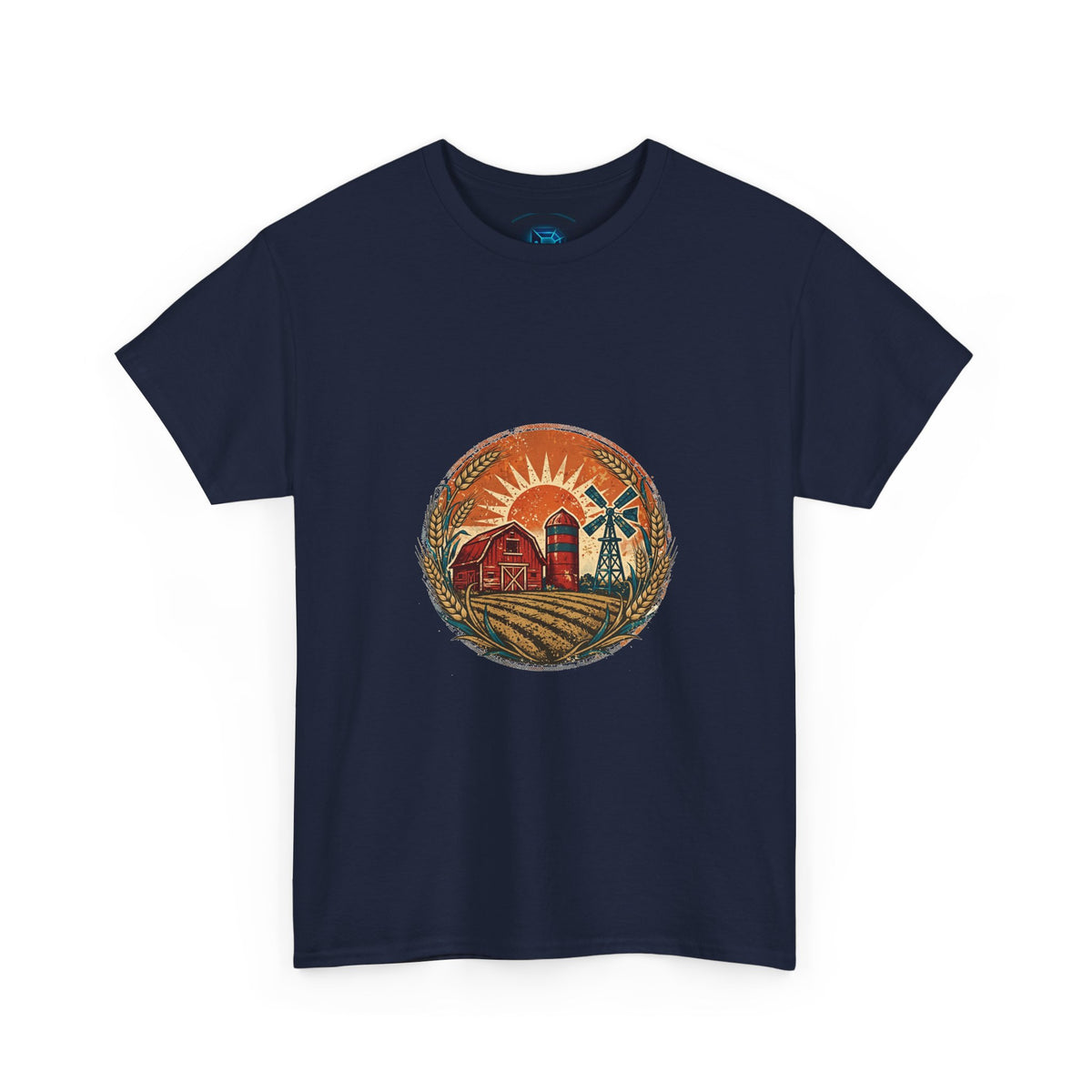 Field & Furrow Tee — Vintage Farmer Badge