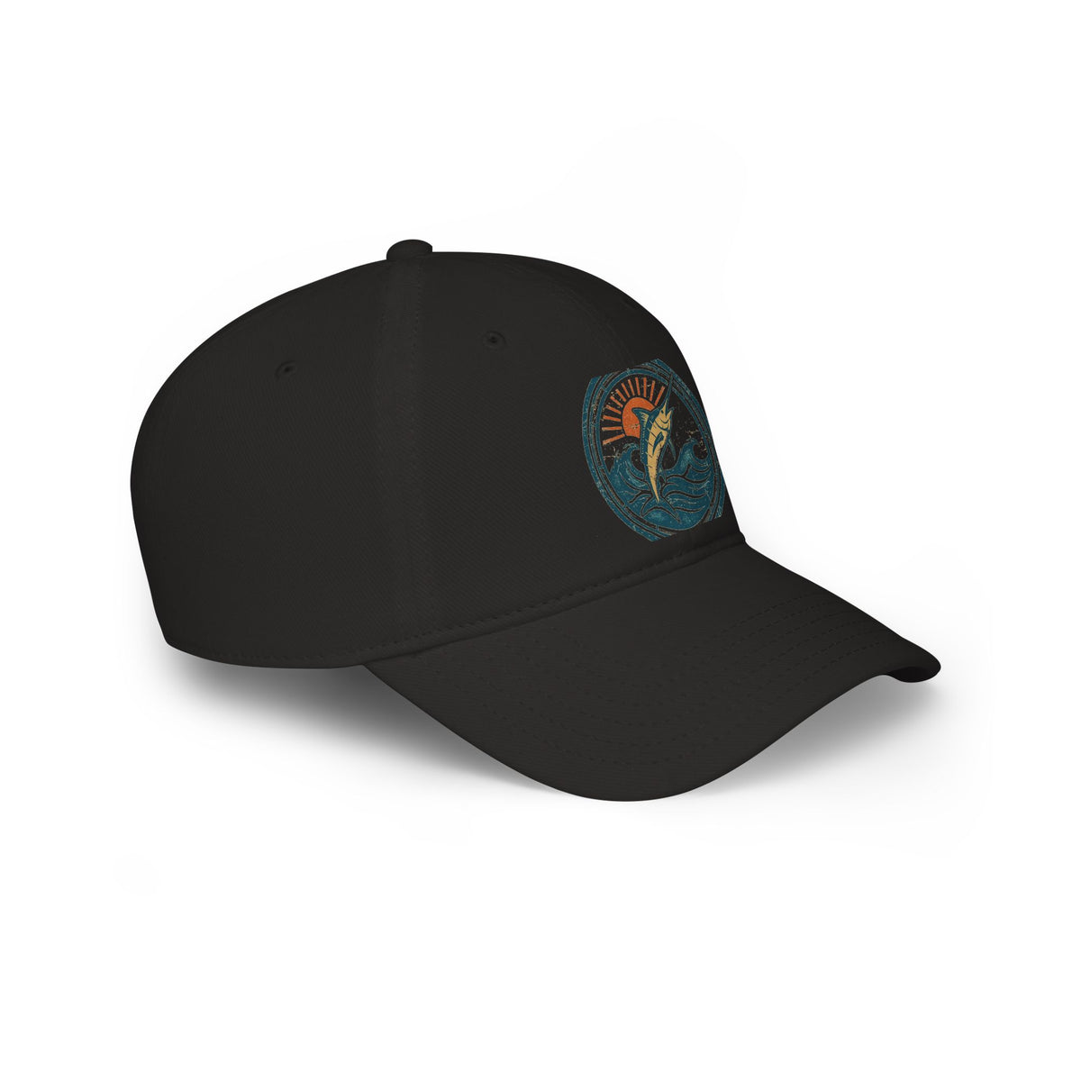 Saltwater Drifter Cap — Vintage Offshore Badge