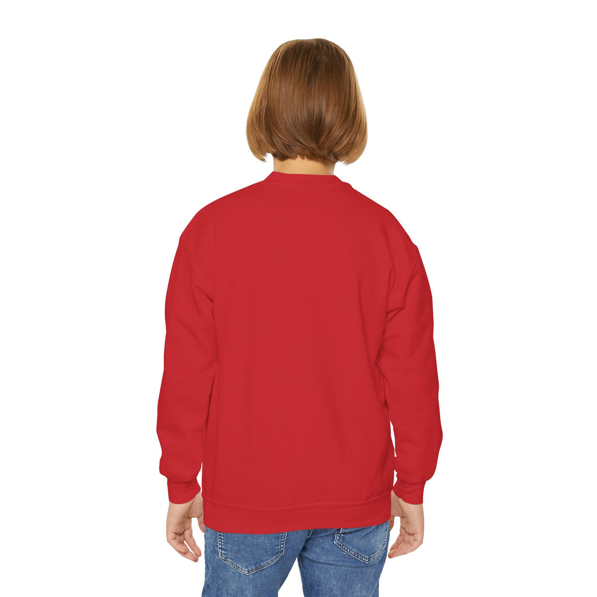 Youth Fishing Crewneck Sweatshirt – Retro Bass Jump Design
