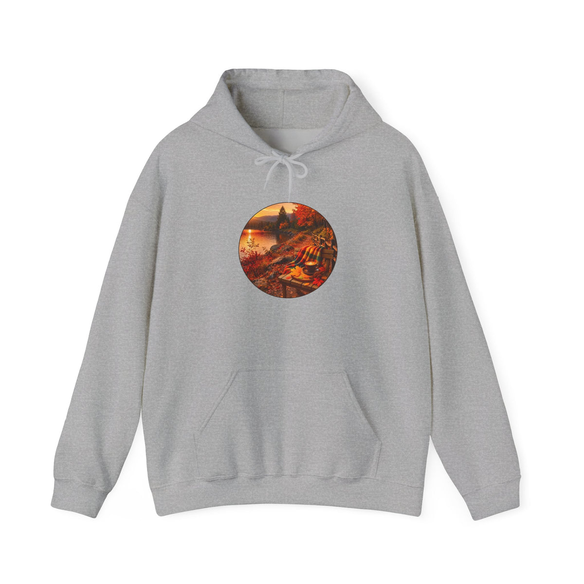 Autumn Cabin Hoodie — Cozy Fall Scenic Sweatshirt