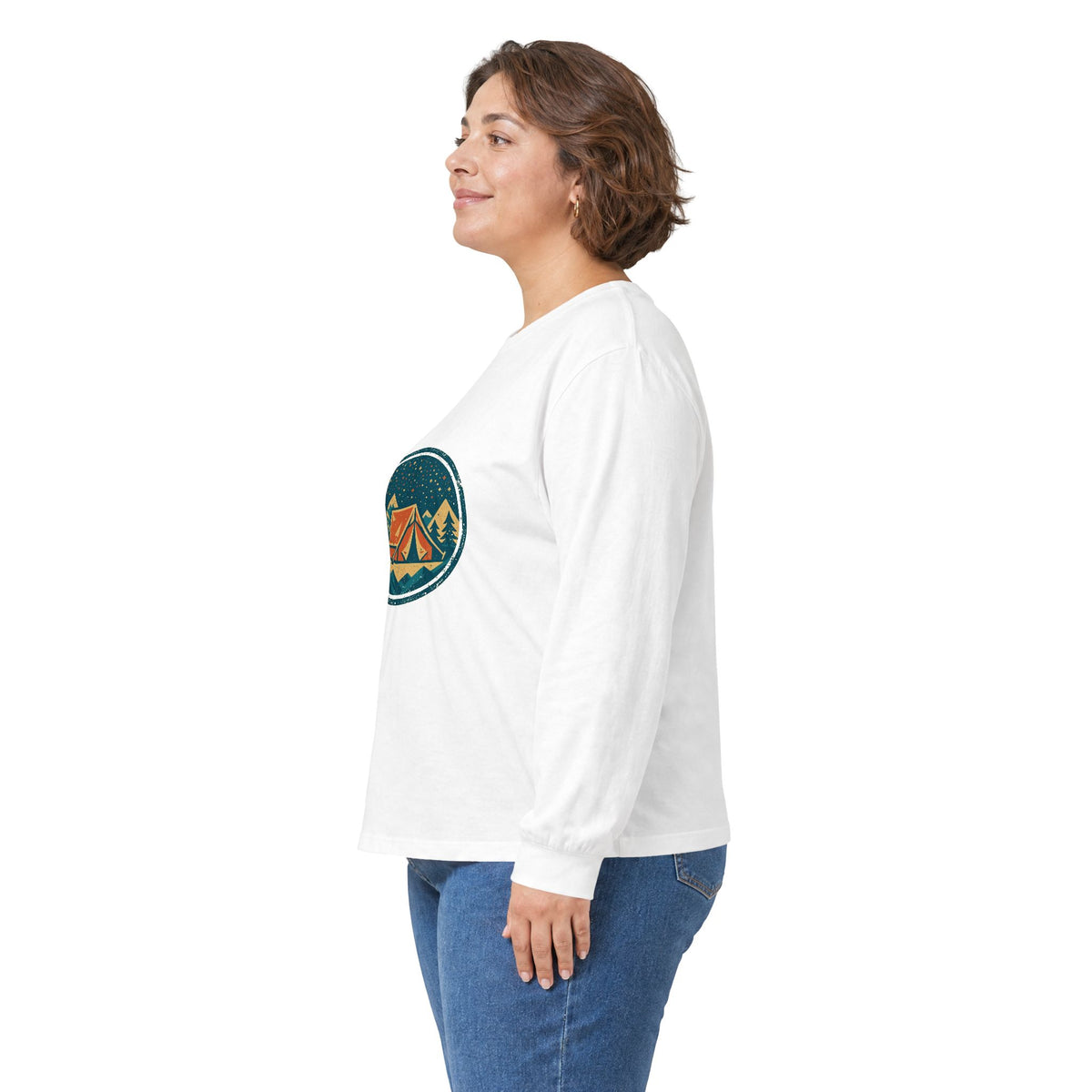 Campfire Tales Long Sleeve — Vintage Camping Badge