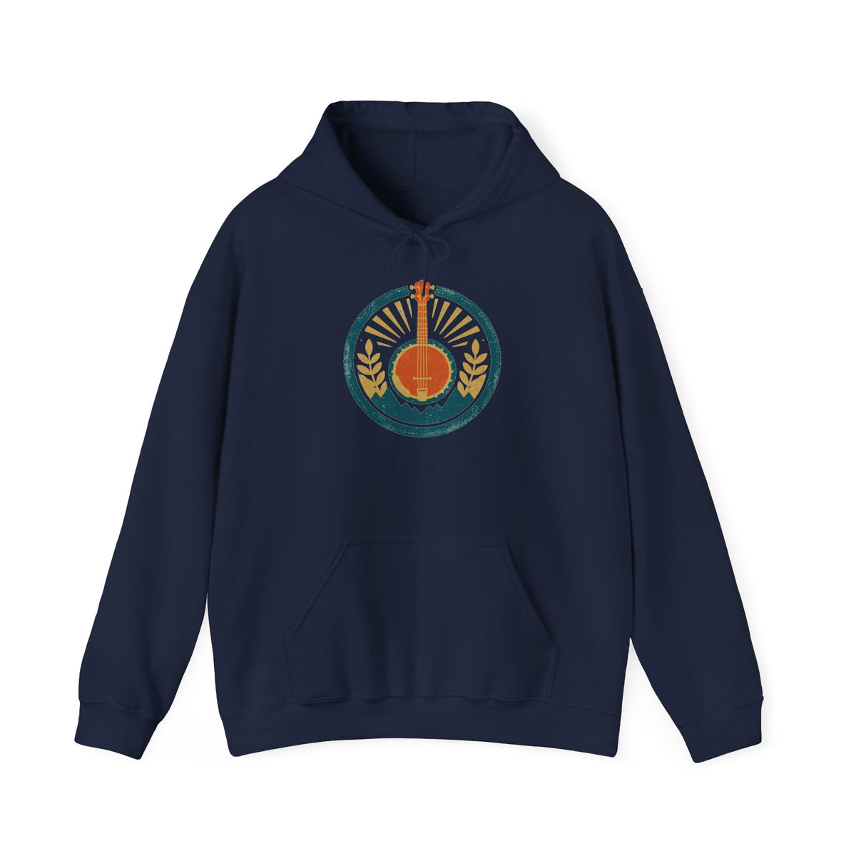 Dust & Strings Hoodie — Vintage Folk Badge